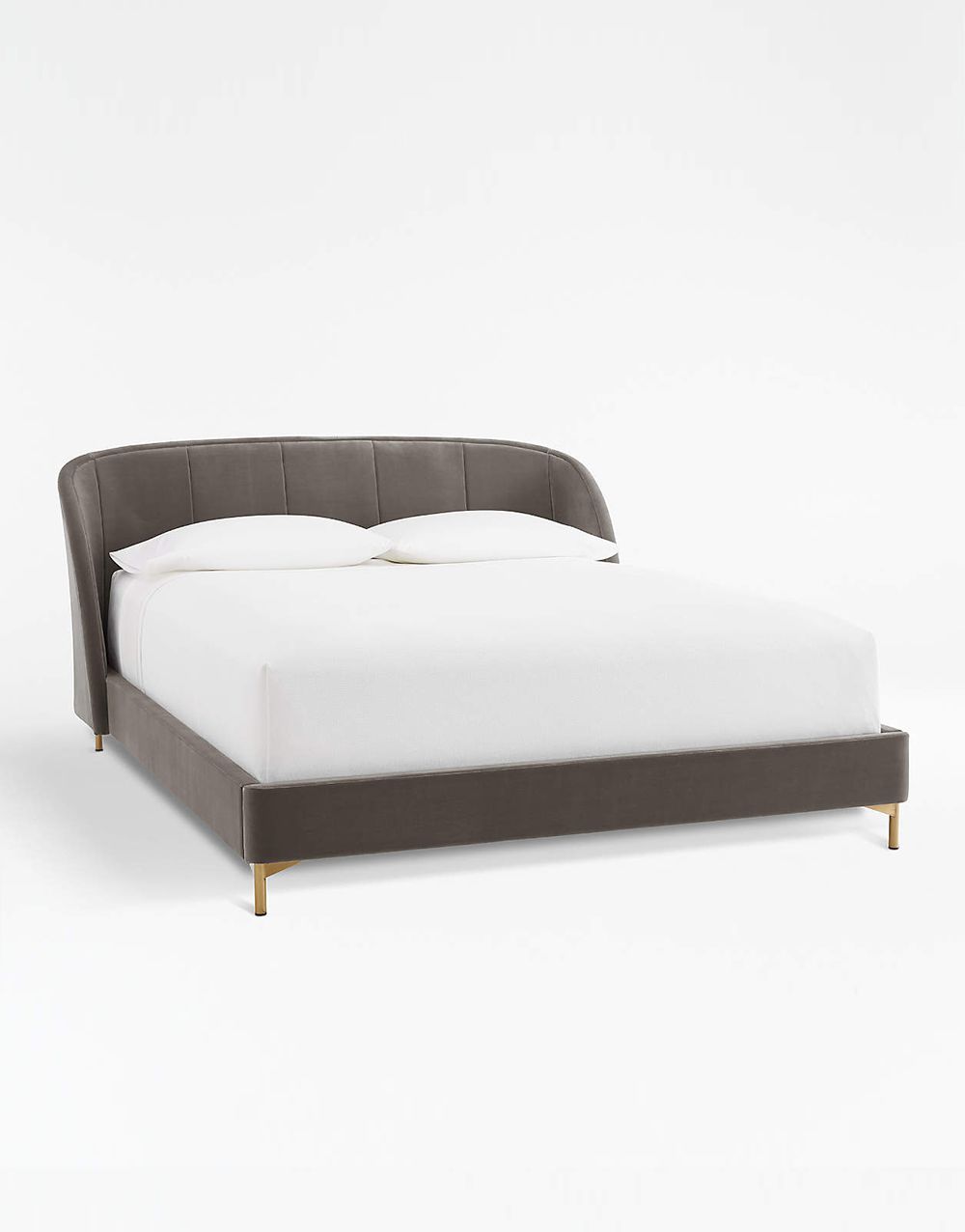 Fabric Double Bed With Headboard - Image 2